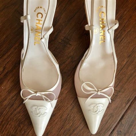 vintage chanel heels|antique chanel heels.